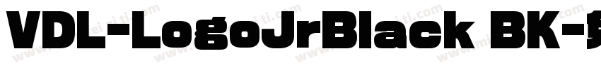 VDL-LogoJrBlack BK字体转换